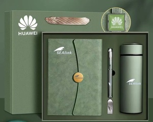Custom Corporate Gift Set Luxury Vacuum Cup Notebook Executive Kits Business Promotional Gift Set With Box Commemorative Gift
