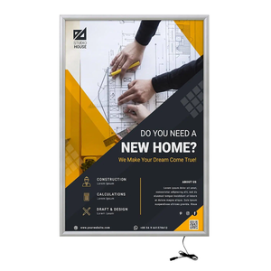Vertical Aluminum LED Light Boxes Snap <b>Frame</b> Wall Mount Poster <b>Frame</b> Advertising Display for Illuminated Signs - Product Image 1