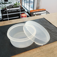 Boîte de rangement pour chaussures en plastique PP transparent avec gaufrage et estampage, matériaux recyclés, boîte en plastique