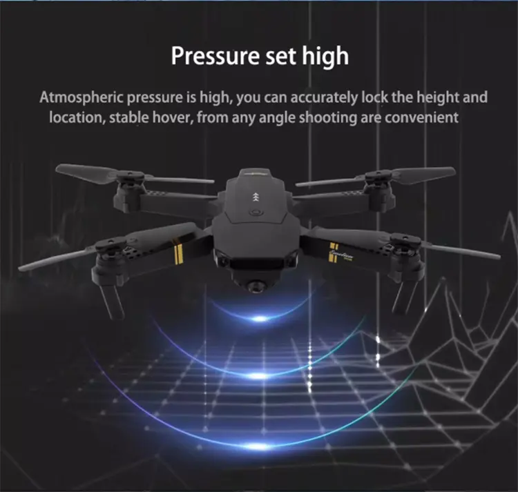 Mini Drone E58 haute performance avec caméra 4k Hd Maintien d'altitude pliable Quadcopter Drones Wifi Fpv Hight Hold