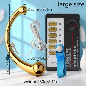 Tapón Anal de Electroestimulación con Controlador, Tapón Anal de Doble Extremo de Aleación de Zinc para Hombres y Mujeres, Producto de Estimulación del Punto G - Product Image 6