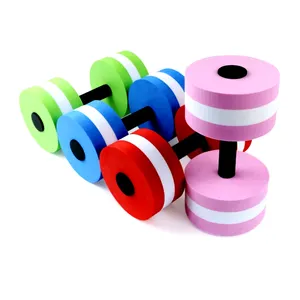 2024 hot selling China Blue Pink Grey Black color EVA foam Aquatic Exercise resistance aqua Water Dumbbells