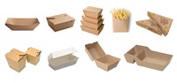 Machine de formage entièrement automatique pour boîtes à hamburger en papier kraft de qualité alimentaire, boîtes à lunch et boîtes bento pour la restauration rapide à emporter