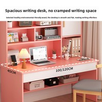 Bureau d'étude pour étudiants, bureau pour enfants, combinaison bibliothèque, bureau intégré, bureau d'écriture minimaliste pour chambre à coucher