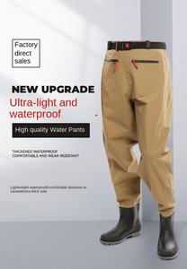 กางเกงไนลอนระบายอากาศสำหรับตกปลาพร้อมเข็มขัดปิดรองเท้าสำหรับตกปลาบินกลางแจ้งใช้ได้ทั้งชายและหญิงกันน้ำ - Product Image 5