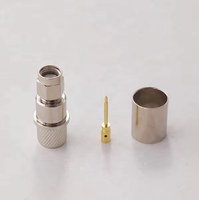 Câble d'antenne électrique RG213 étanche haute performance avec connecteur coaxial RF à sertir mâle SMA