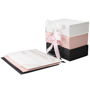 Custom Cute Black magnetic Packaging For Clothes box for Scarf Sock Gifts