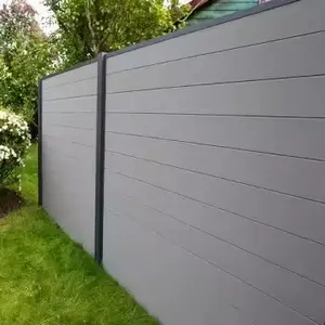 Yüksek kaliteli su geçirmez dureble yüzey işleme ile ahşap plastik kompozit coextrusion wpc çit panelleri