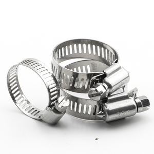 Collier de serrage à vis sans fin en acier inoxydable 304/201 de haute qualité, norme américaine, largeur 8 mm, poli, réglable, Nindejin - Product Image 2