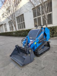 Newest Mini <b>Stand</b> on Skid Steer Meet Ce V Epa 900 Kg 1000 1200 with Bucket - Product Image 5