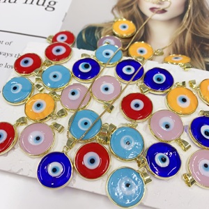 BD-B5477 pendentifs colorés pour collier mignon collier plaqué or 18 carats nouveau collier d'oeil de bijoux à la mode populaire - Product Image 4