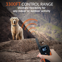 Dog Training Shock Collar 3300FT Einstellbarer Pitch Beep Vibration Shock und Keypad Lock