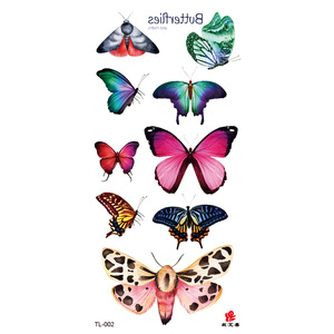 Colorful 3D Butterfly Temporary <b>Tattoo</b> Stickers Eco Friendly Waterproof <b>Paper</b> Indian Style Body Art for Girls - Product Image 3