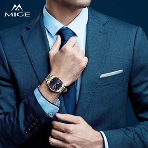 Reloj de Vestir Automático Elegante para Hombre MIGE Miyota, Acero Inoxidable 316L, Esfera Azul, Cristal de Zafiro, Relojes Mecánicos - Product Image 2
