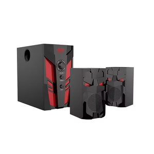 Nouveau système d'enceintes 2.1 BT avec caisson de basses pour karaoké, DJ, ordinateur, télévision et home cinéma - Product Image 1