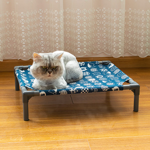 Pet <b>Portable</b> <b>Bed</b> Rectangle Oxford Fabric Elevated Breathable Detachable Washable Indoor Summer Cat Dog <b>Bed</b> - Product Image 4