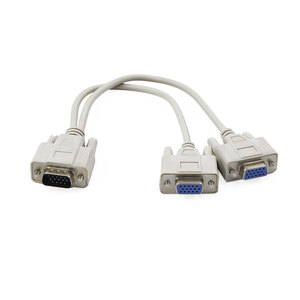 Vga Video Splitter <b>Cable</b> 1 To 2 <b>Monitor</b> For <b>Pc</b> Computer Display Connection - Product Image 4