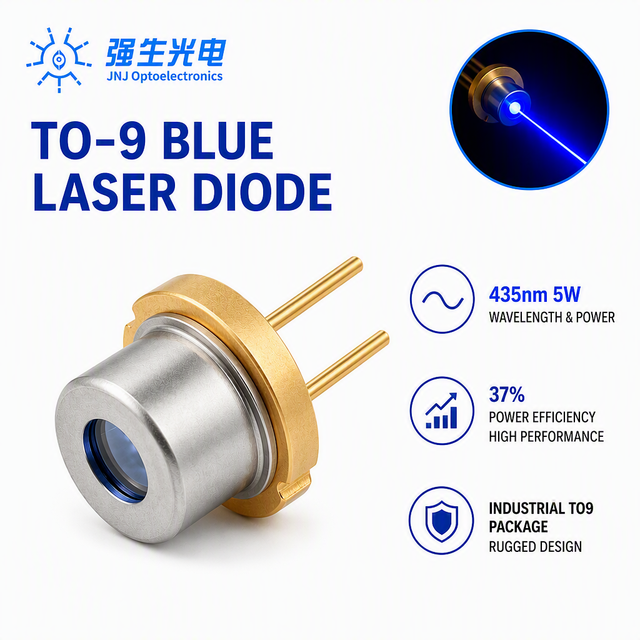 Factory Price TO9 435nm 5W Blue Laser Diode Laser Component for Industrial Machine Vision & Stage Lighting