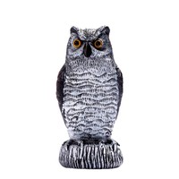 Boîte à piles solaire écologique, répulsif à oiseaux réaliste en plastique, effrayant les oiseaux par le son, vente chaude, décoration de Noël