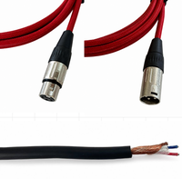 Câble de microphone XLR mâle-femelle OEM RH-X044 avec blindage spiralé, gaine en PVC, conducteur en cuivre sans oxygène