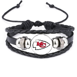 Hot bán NFL Los Angeles rams và Las Vegas kẻ tấn công vô địch da bò Vòng đeo tay thời trang bóng đá thể thao đồ trang sức - Product Image 3