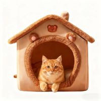 Nouveau Nid pour Animaux de Compagnie Personnalisable de Luxe Moderne, Lit Rectangulaire pour Chien et Chat, Détachable, Lavable, Rembourré en Fibre de Polyester