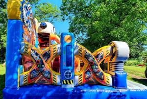 2024 Offre Spéciale extérieur robot multi-personnes château gonflable avec toboggan sauter robot rebond maison combo pour <span class=keywords><strong>la</strong></span> <span class=keywords><strong>location</strong></span> - Product Image 3