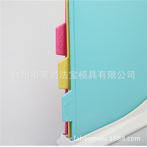 Tabla de cortar de plástico rectangular apta para lavavajillas, para cortar verduras en la cocina, uso diario - Product Image 2