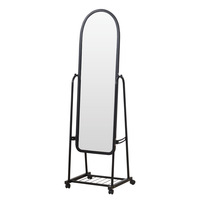 Miroir Mural de Salon Décoration Maison Luxe Cadre Design Multifonctionnel Incassable Miroir sur Pied Pleine Longueur Corps Entier