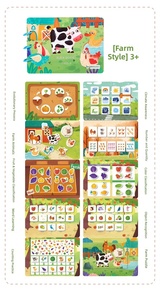หนังสือสติกเกอร์กระดาษเงียบสำหรับเด็กปฐมวัย บรรจุภัณฑ์แบบคลิป สำหรับการเรียนรู้เชิงปัญญาใน<span class=keywords><strong>ชีวิต</strong></span><span class=keywords><strong>ประจำ</strong></span><span class=keywords><strong>วัน</strong></span> - Product Image 2