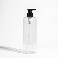 Bouteille Pompe Tubulaire Professionnelle en PET Plastique 550ml pour Conditionneur Capillaire, Savon Liquide, Emballage Cosmétique Personnalisé