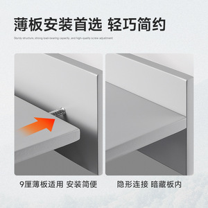 Shengshimingxin Barre de connexion de 9 mm pour panneaux, 27 attaches auto-agrippantes en fer, durables pour armoires, placards et meubles - Product Image 4