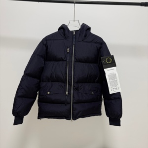 Unisex Hooded Cotton Padded Jacket Arm Buckle Tag Windproof Quilted <b>Coat</b> Multi Color Winter Street Outerwear - Product Image 2