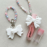 Porte-clés pendentif multi-usage en alliage de zinc classique, design personnalisé, pour gloss à lèvres, cadeau
