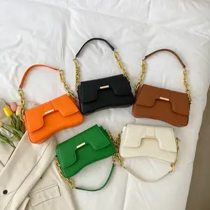 Großhandel Lieferanten Leder Handtaschen versand kostenfrei kleine quadratische Handtaschen Kette Frauen Umhängetasche für Frauen