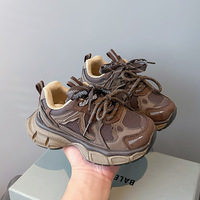 Chaussures de marche décontractées rétro légères pour enfants, style baskets, semelle épaisse amortissante, chaussures de randonnée basses, vente en gros