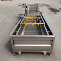Food-Grade Fruitgroente Verwerkingslijn-Citrus Wassen Wassende Wasdroogmachines