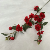 Fleurs artificielles de camélia, branches de camélia en soie, vente en gros d'usine, arrangement de mariage, décoration intérieure, fausses branches de fleurs