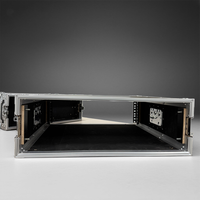 Flight case robuste AMP3U 3U ATA pour amplificateur 3 bacs, profondeur 27,95 pouces, double couvercle, pour amplificateur de puissance et équipement audio