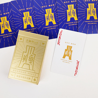 Cartes à jouer publicitaires multicolores avec logo personnalisé, cartes de jeu en papier pour des fins éducatives et financières, impression