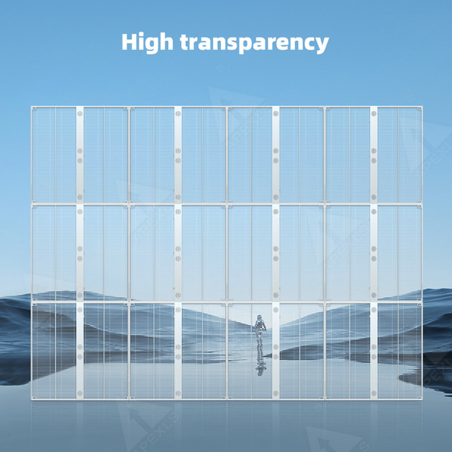 HD Ultra Thin Invisible Clear Film Video Wall P3.9 P7.8 P10 Flexible Led Transparent IP65 Screen Retail Store