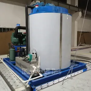 10Tons Salt Water Machine Flake Ice Machine Making Ice on Board