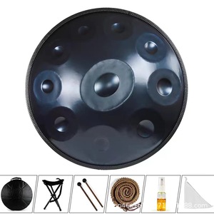 Fábrica Personalizar 9 10 Tambores Handpan de 12 tonos Forjado <span class=keywords><strong>a</strong></span> mano <span class=keywords><strong>a</strong></span> <span class=keywords><strong>440</strong></span> <span class=keywords><strong>Hz</strong></span> y <span class=keywords><strong>432</strong></span> <span class=keywords><strong>Hz</strong></span> Tambor etéreo y Tambor de lengüeta de acero - Product Image 6