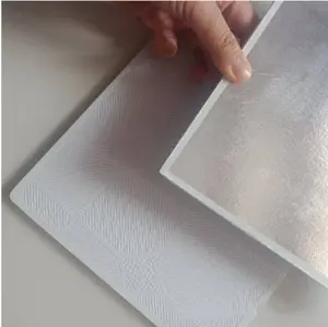 Kente Wholesale Ceiling Sheets Faced Gypsum Board Artistic Panel PVC Laminated Gypsum Ceiling Tiles For Commercial Buildings