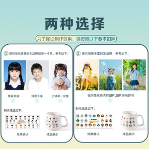 Custom Kindergarten Graduation Ceramic Mug Cartoon Portrait Gift For Children Class Party - Product Image 2