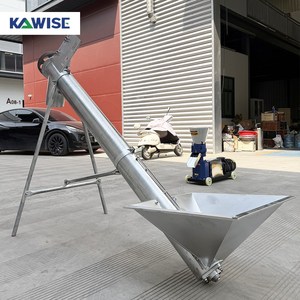 Elevador de tornillo sin fin para granos con longitud y diámetro personalizados para el transporte de maíz, trigo, polvo y pellets - Product Image 2