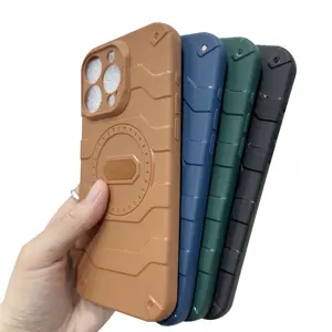 MAXUN Custom armatura custodia Tpu Cover per iPhone Xs 14 Plus 12 Max Back 11 Pro oro verde Oneplus 7 Cover modello Techno