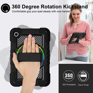 Nouvelle coque de tablette 2026 avec dragonne rotative à 360° pour <span class=keywords><strong>Redmi</strong></span> <span class=keywords><strong>Pad</strong></span> 2 9.7, antichoc robuste, <span class=keywords><strong>3</strong></span> couches silicone PC, Funda pour Redmipad SE 2 - Product Image 2