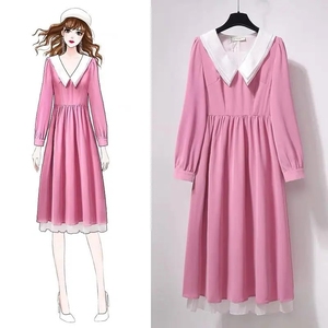 <span class=keywords><strong>Abbigliamento</strong></span> donna Casual europeo americano di alta qualità Xl formato floreale modello estivo <span class=keywords><strong>giovanile</strong></span> abito anteriore Logo <span class=keywords><strong>elegante</strong></span> alla moda - Product Image 6