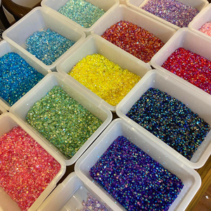 Nhà Máy Bán AB <span class=keywords><strong>Bling</strong></span> Flat Back Orange Resin Nail Rhinestone Tất Cả Các Kích Thước Cho Phụ Kiện Tự Làm - Product Image 5